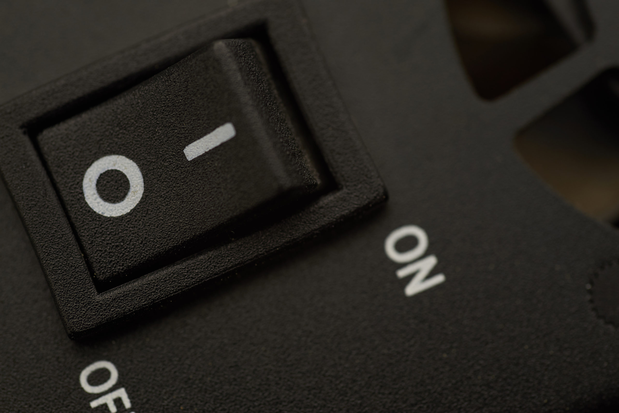Netzschalter eines Computers